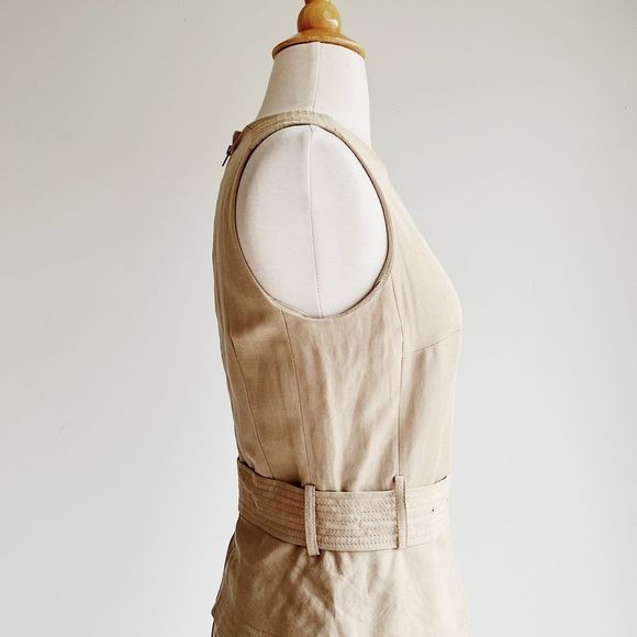 BANANA REPUBLIC | Linen Blend Peplum Utility Dress | Multiple Sizes - Picture 11 of 14